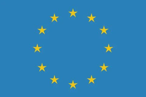 EU flag in closeup Stock Illustration