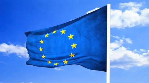 The EU flag Stockbeeldmateriaal 33643216