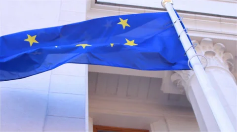 EU flag Video stock 37131643