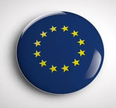 EU Flag Icon Stock Illustration