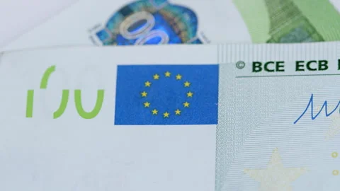 The EU flag on official documents signifies a commitment to unity and integratio 動画素材 303640728