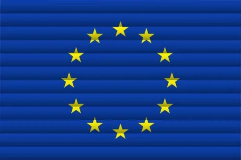 EU flag. Vector Illustration. Stock Illustration