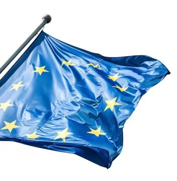 EU flag on white Photos