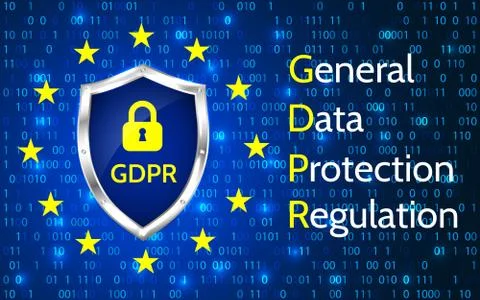 EU General Data Protection Regulation. eu gdpr vector illustration. イラスト素材