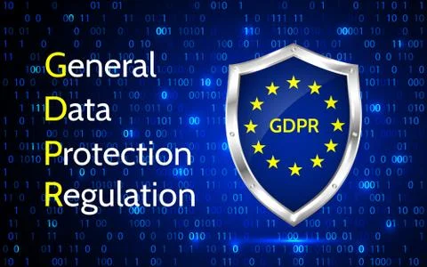 EU General Data Protection Regulation. eu gdpr vector illustration. Illustrazione stock