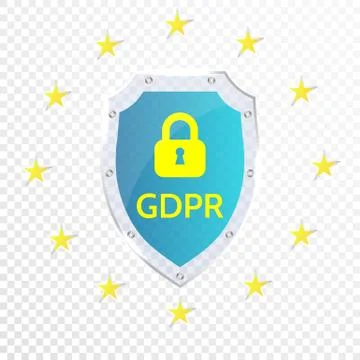 EU General Data Protection Regulation. eu gdpr vector illustration. Illustrazione stock