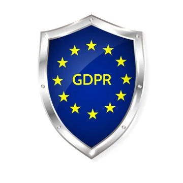 EU General Data Protection Regulation. eu gdpr vector illustration. Illustrazione stock