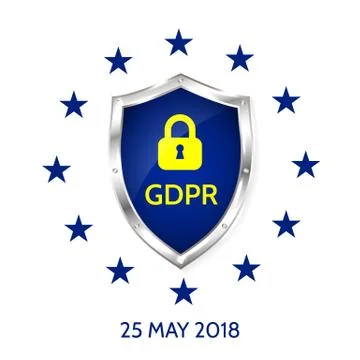 EU General Data Protection Regulation. eu gdpr vector illustration. イラスト素材