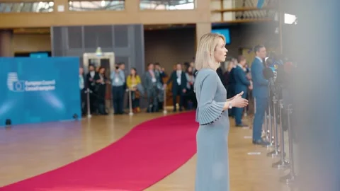 EU High Representative for Foreign Affairs and Security Policy Kaja Kallas Stock Footage 335394368