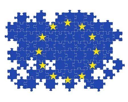 Eu jigsaw pattern Stock Illustration