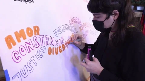 EU reaffirms its commitment to the work of human rights defenders in Colombia, B Stock Footage 224946333