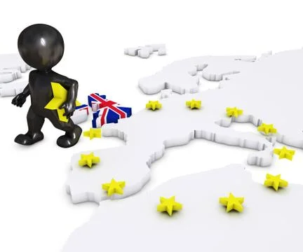 EU Referendum Man Stock Illustration