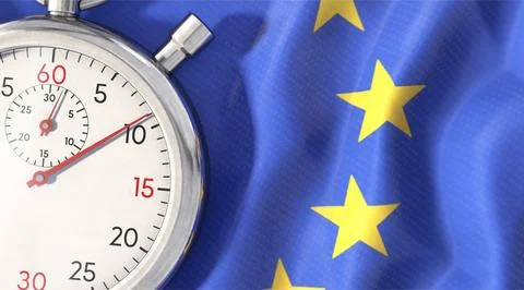 EU - time is running out Ilustración de archivo