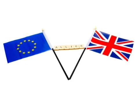 The EU &amp; The UK Foto stock