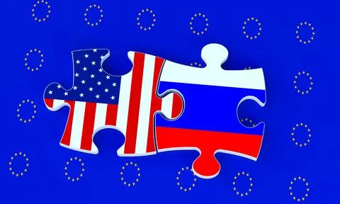 Eu us rus Stock Illustration