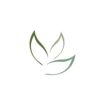 Eucalyptus leaves logo vector template Stock Illustration