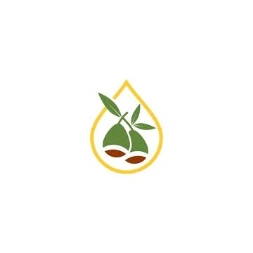 Eucalyptus leaves logo vector template Stock Illustration