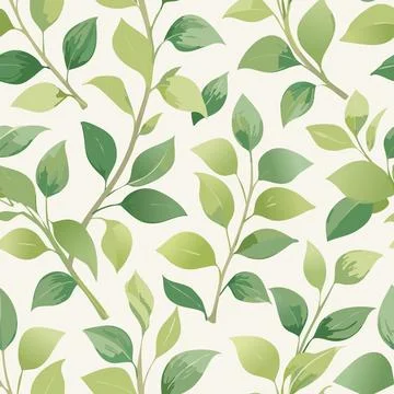 Eucalyptus seamless texture pattern Stock Illustration