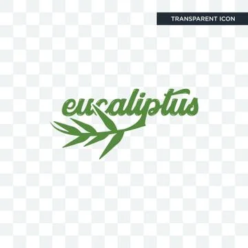 Eucalyptus vector icon isolated on transparent background, eucalyptus logo de Free Stock Illustration