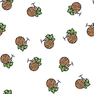Eucalyptus wood vector seamless pattern Illustrazione stock