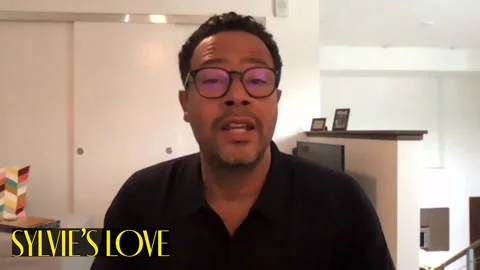 Eugene Ashe is interviewed for his for his drama movie 'Sylvies Love' - 2020 Video stock 154352160