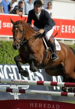 Eugenio Corell in action Stock Photos