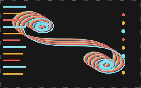 Euler Clothoid Transition Lanes Illustrazione stock