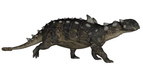Euoplocephalus dinosaur - 3D render Stock Illustration