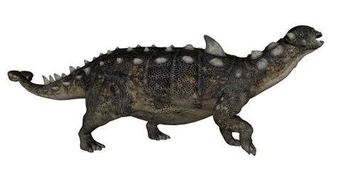 Euoplocephalus dinosaur - 3D render Stock Illustration