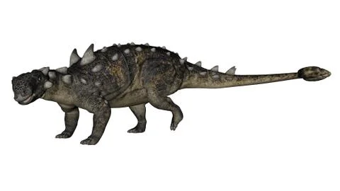 Euoplocephalus dinosaur - 3D render Stock Illustration