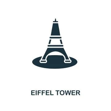 Euphile Tower creative icon. Simple element illustration. Euphile Tower concept Ilustração Stock