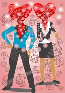 Euphoria of love Stock Illustration