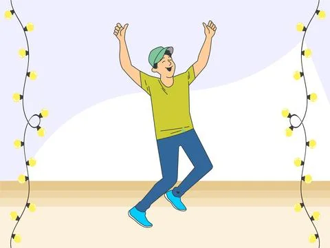 Euphoric Concept Illustration Stock-Illustration