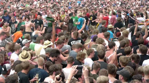 Euphoric Crowd Dance 스톡 동영상 22995367