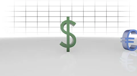 EUR Dollar Comparison Stock Footage 47263818