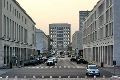 EUR: perspective view Stockfoto's