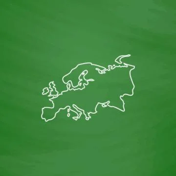 Eurasia computer symbol Stock Illustration