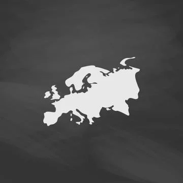 Eurasia computer symbol Stock Illustration