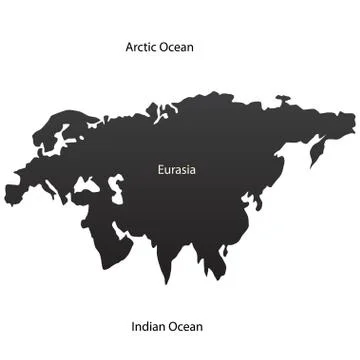 Eurasia Continent Stock Illustration