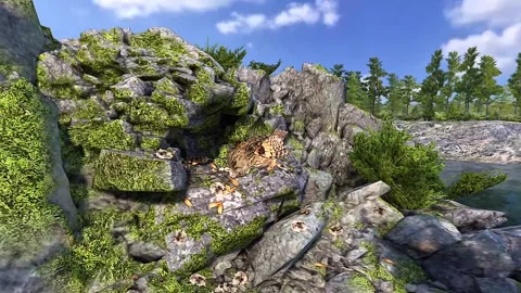 Eurasian eagle owl 3D Stock Footage 327409775
