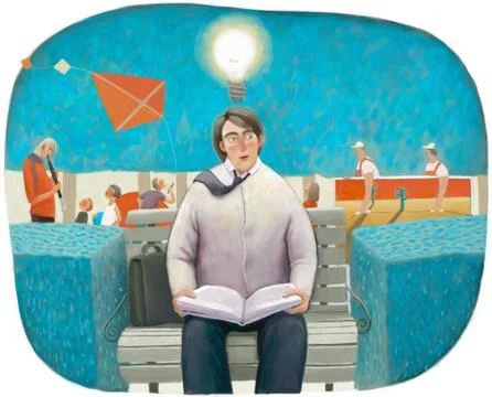 Eureka, lunch break Stock Illustration