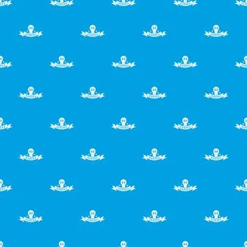 Eureka pattern vector seamless blue Stock Illustration