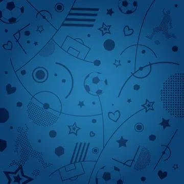 Euro 2016 Background Stock Illustration