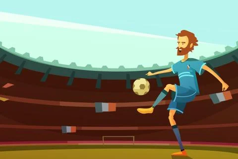Euro 2016 background Stock Illustration