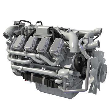 truck diesel engine 3D Model