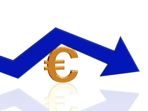 Euro arrow Stock Illustration