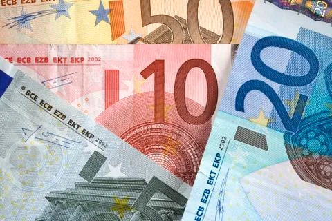 Euro background Stock Photos