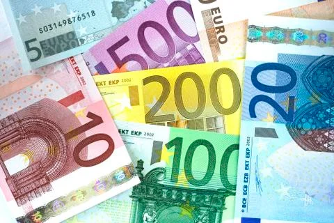 Euro background Stock Photos