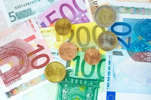 Euro background Stock Photos