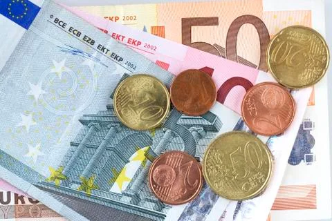 Euro background Stock Photos